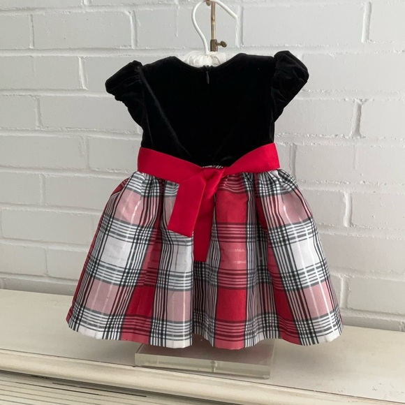 Baby Toddler Girl Classic Christmas Holiday Dress Size 12 Months - Picture 3 of 8